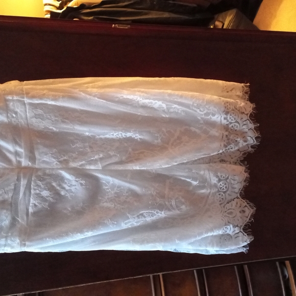 ⚡️3/$25⚡️Shein White Lace Dress - Small NWOT - Picture 4 of 5